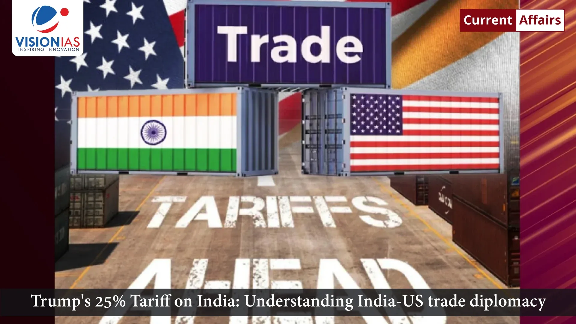 Trump's 25% Tariff on India: Understanding India-US trade diplomacy