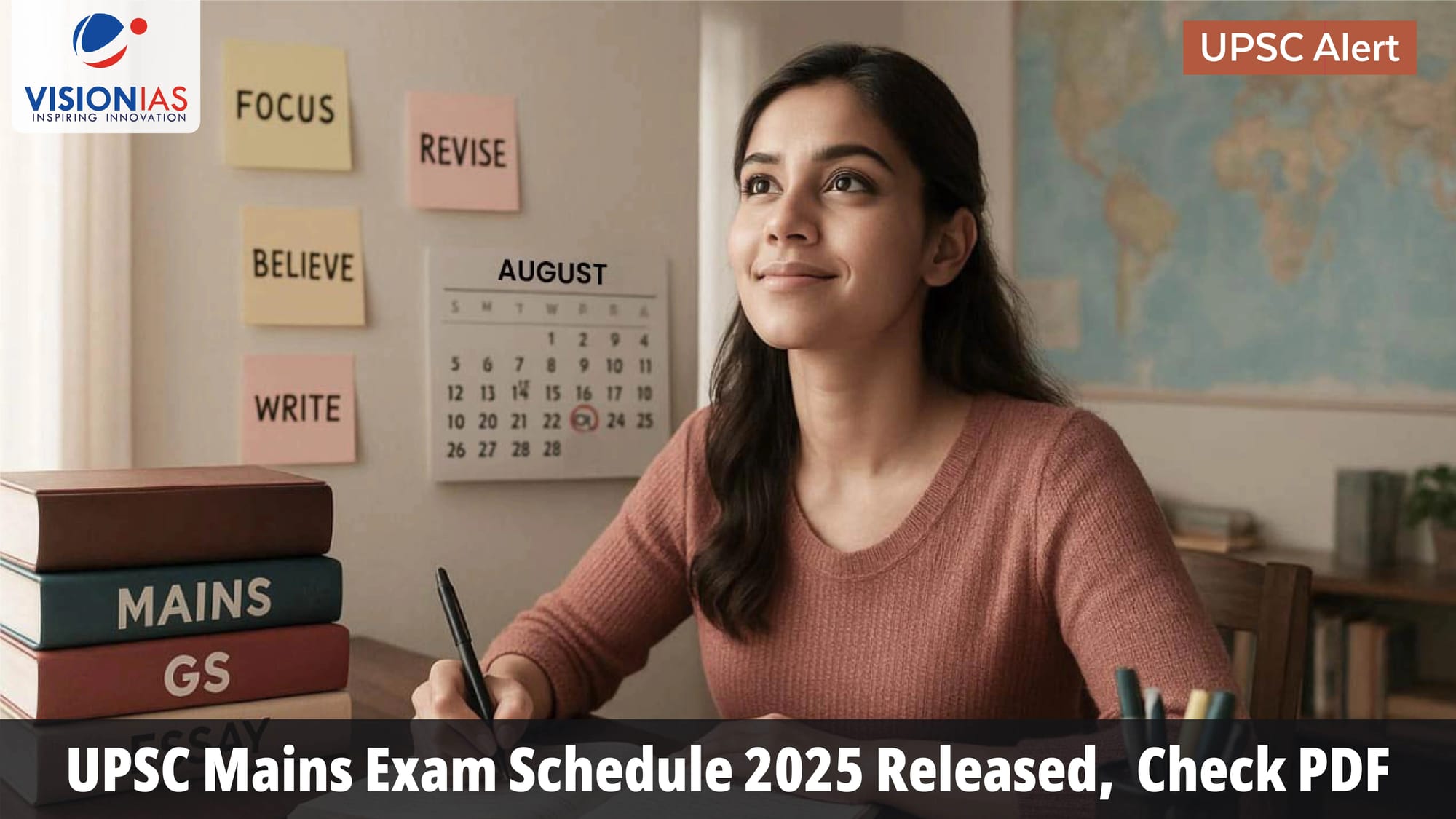 UPSC Mains Exam Schedule 2025 Released,  Check PDF