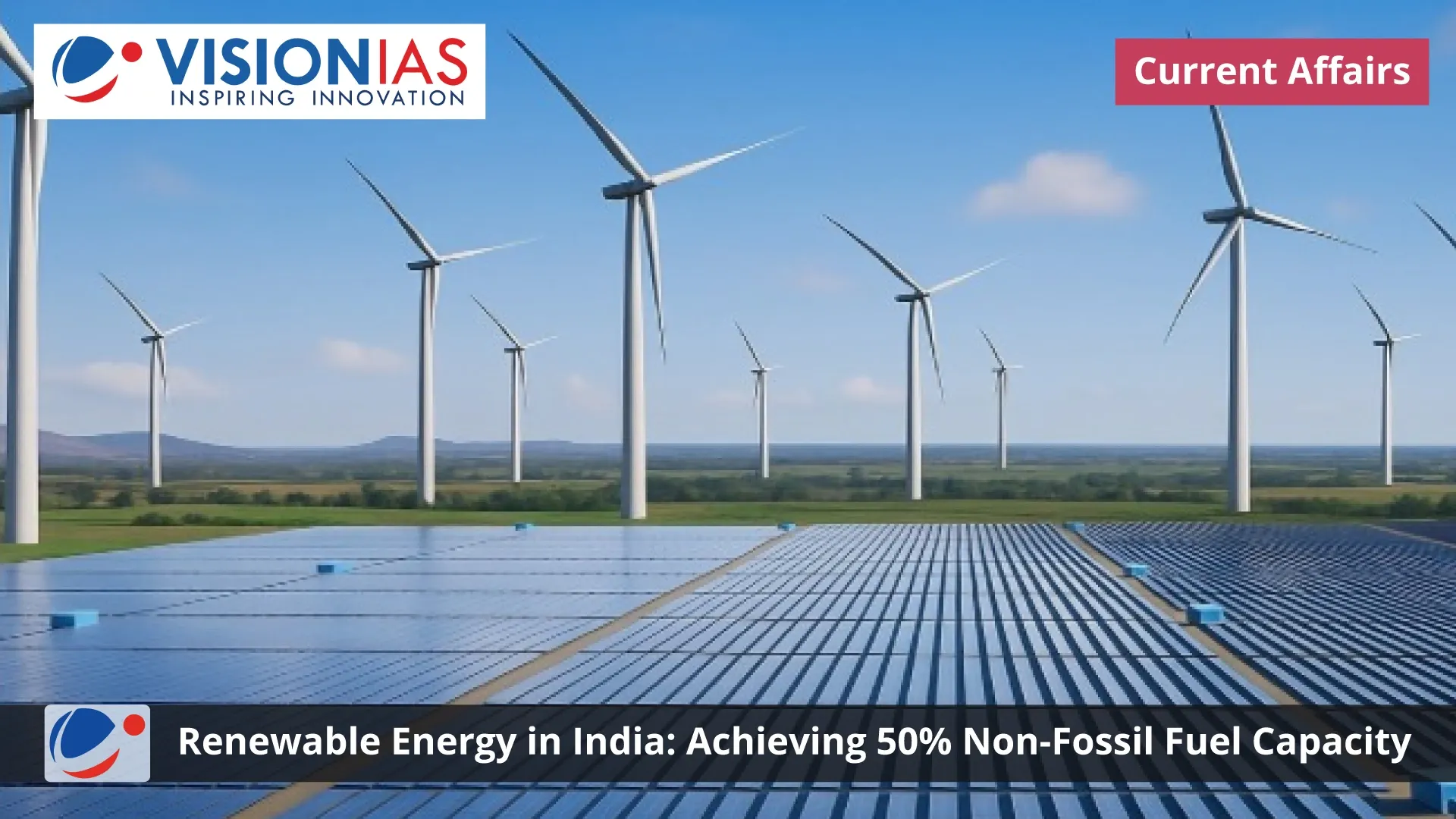 Renewable Energy in India: Achieving 50% Non-Fossil Fuel Capacity