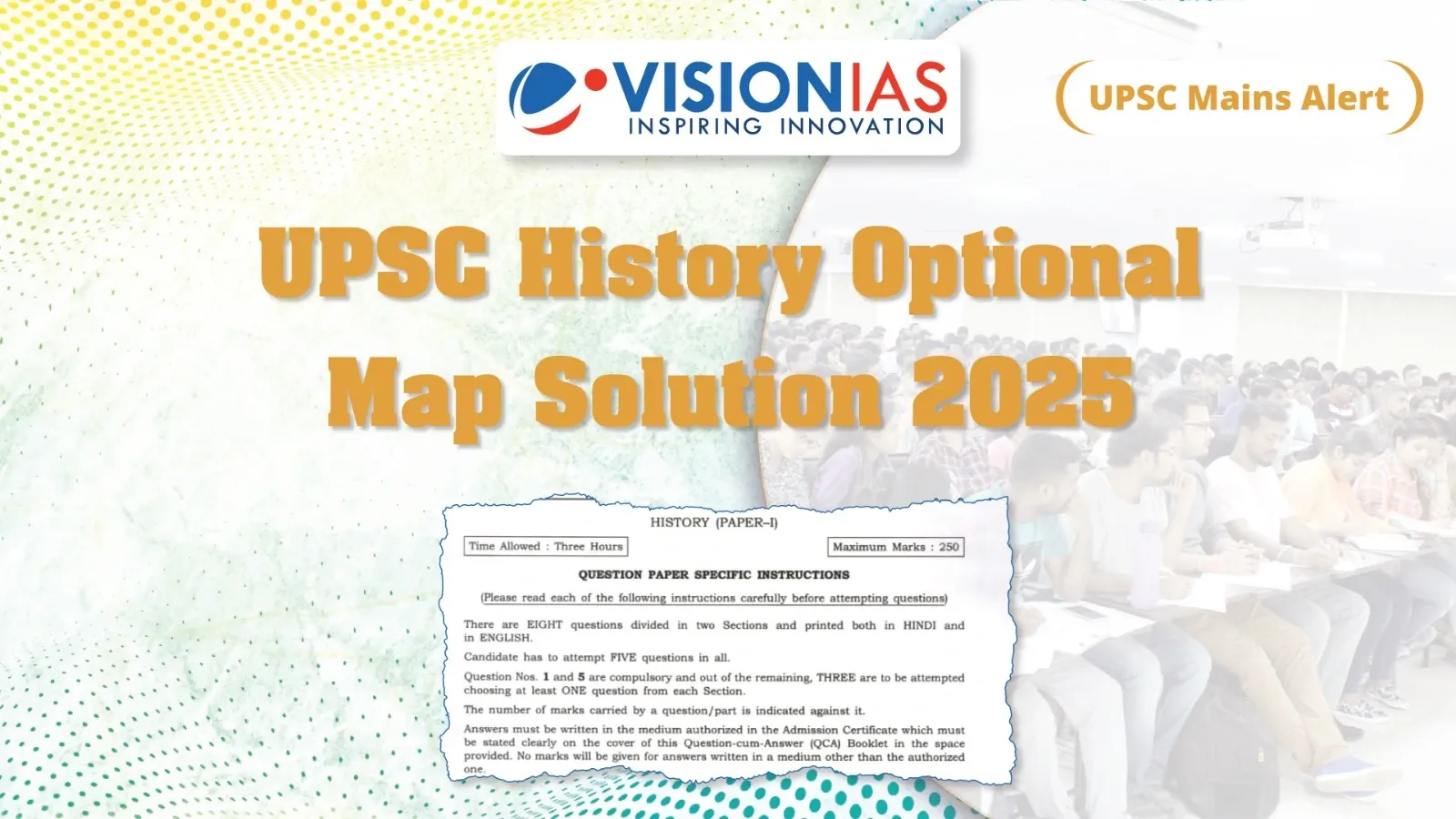 UPSC History Optional Map Solution 2025