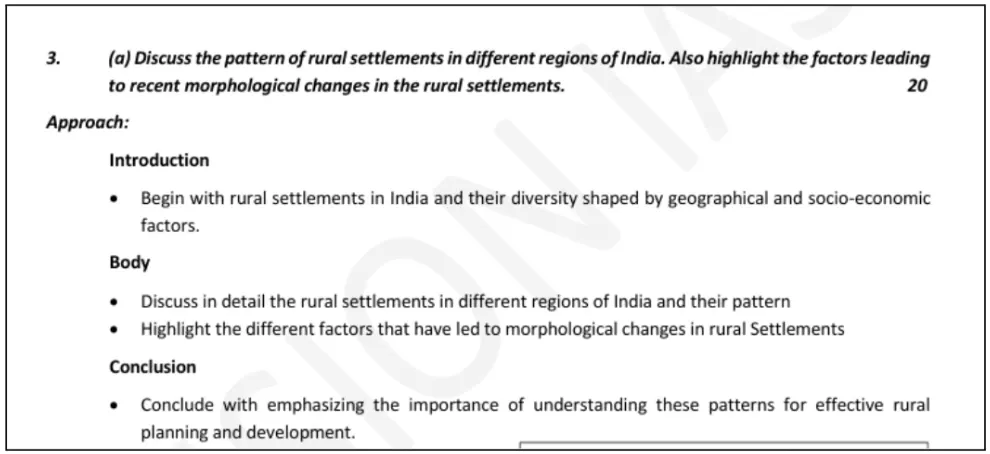 pattern of rural settlements