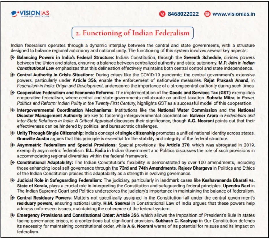 indian federalism