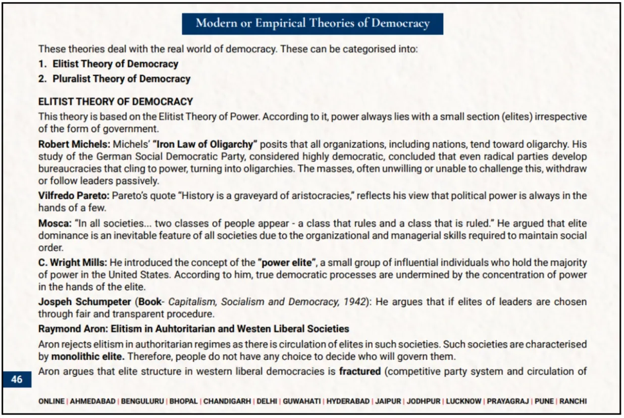 elite theory of democracy