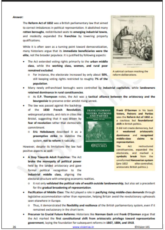Reform act of 1832