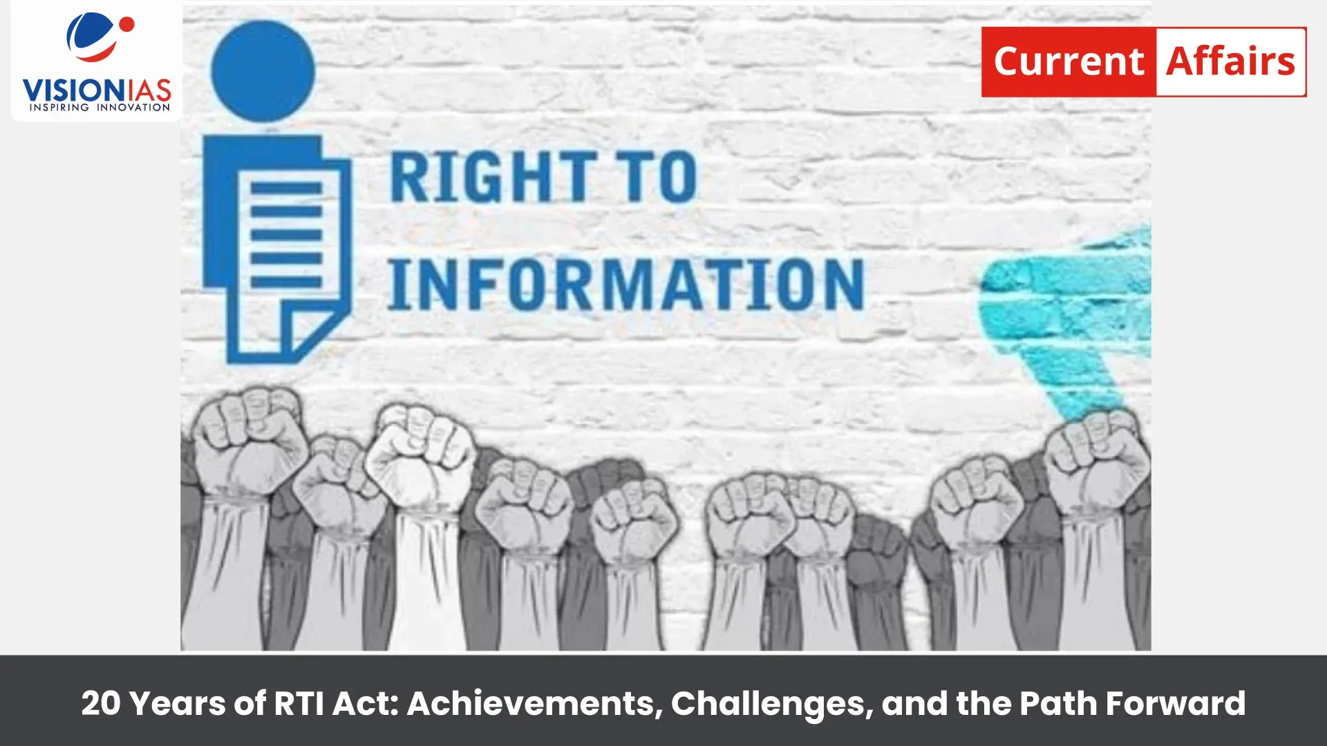 20 Years of RTI Act: Achievements, Challenges, and the Path Forward