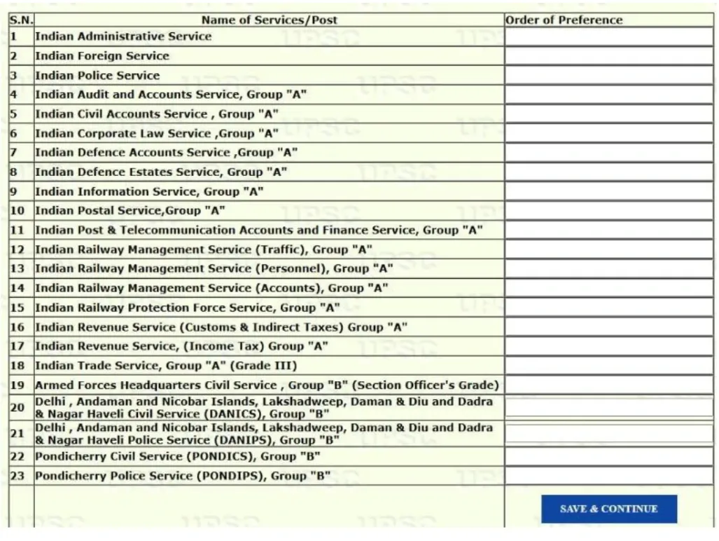 Service Preference Logic