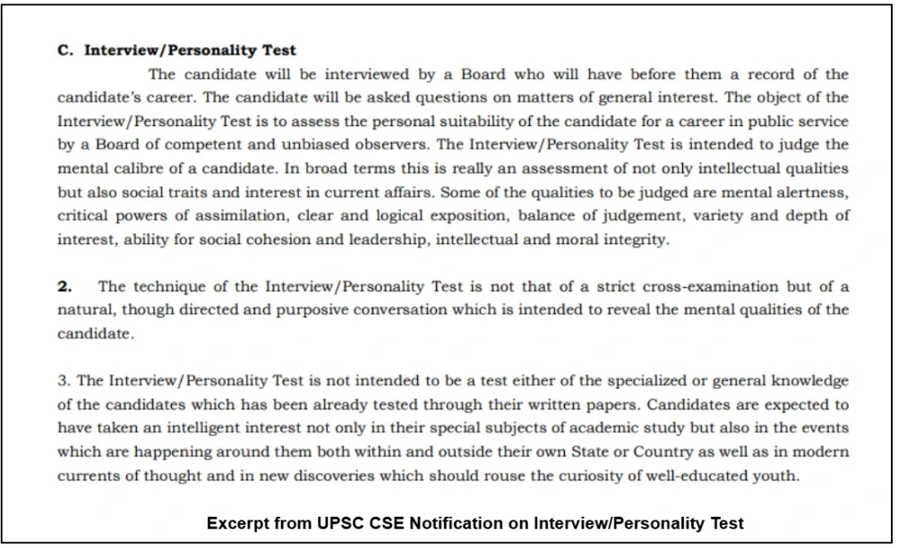 UPSC Interview
