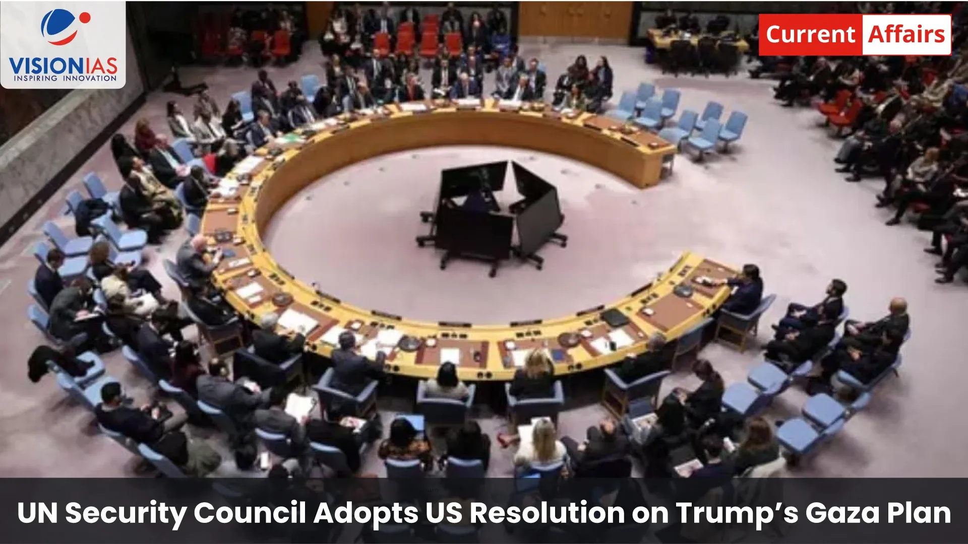 UN Security Council Adopts US Resolution on Trump’s Gaza Plan