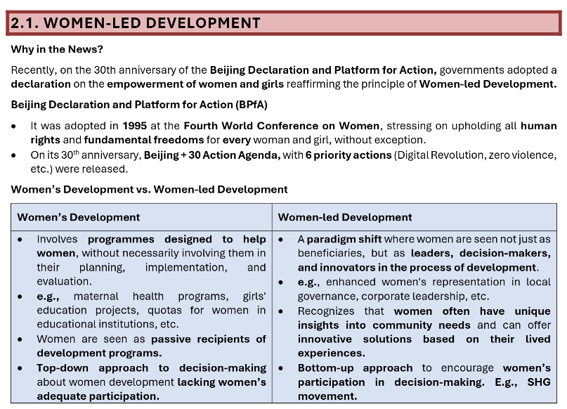 Women's Social Capital