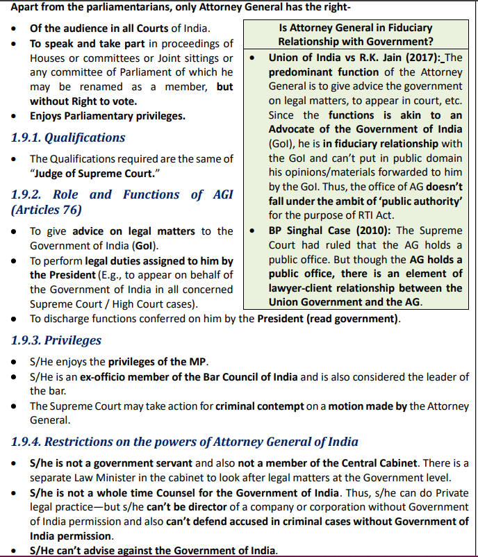 Attorney General of India