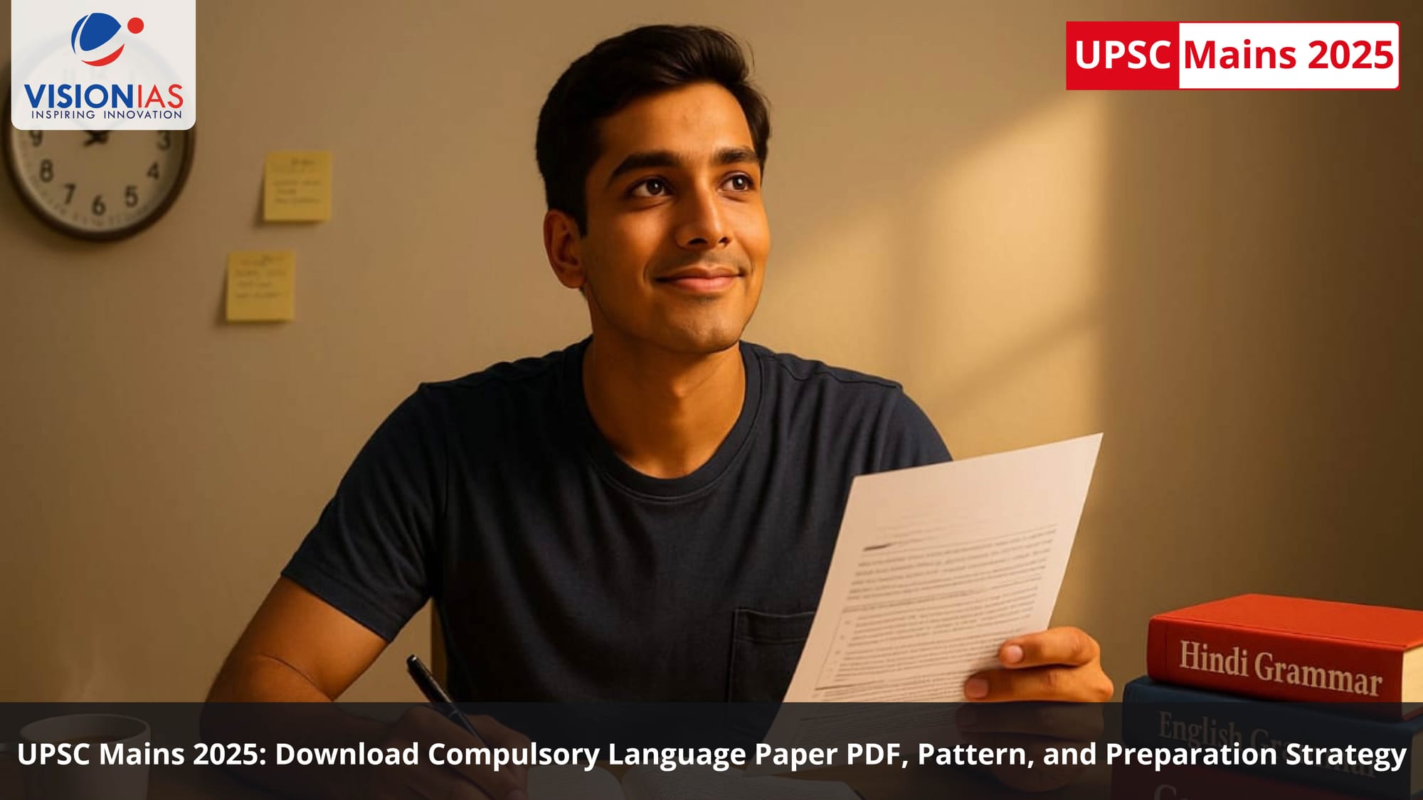 UPSC Mains 2025: Download Compulsory Language Paper PDF, Pattern, and Preparation Strategy