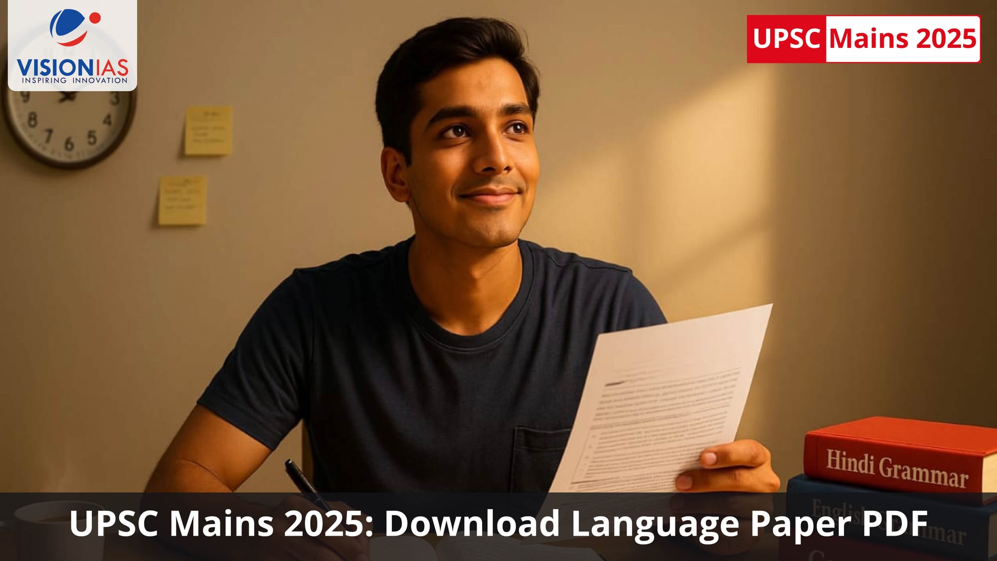 UPSC Mains 2025: Download Language Paper PDF