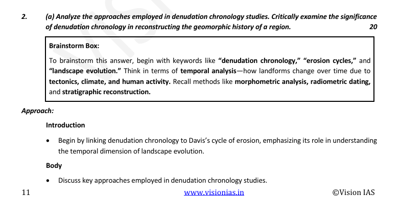 Geography Optional Paper 1 