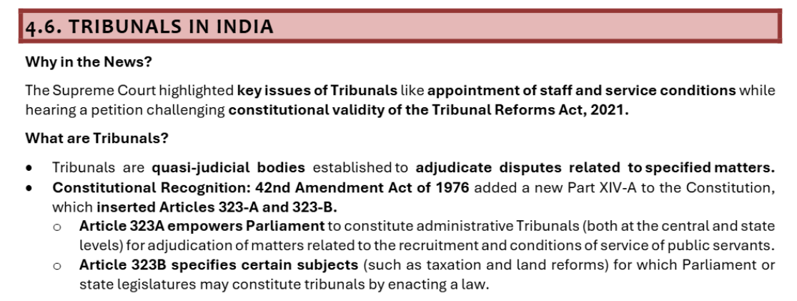 Tribunals Chart 1