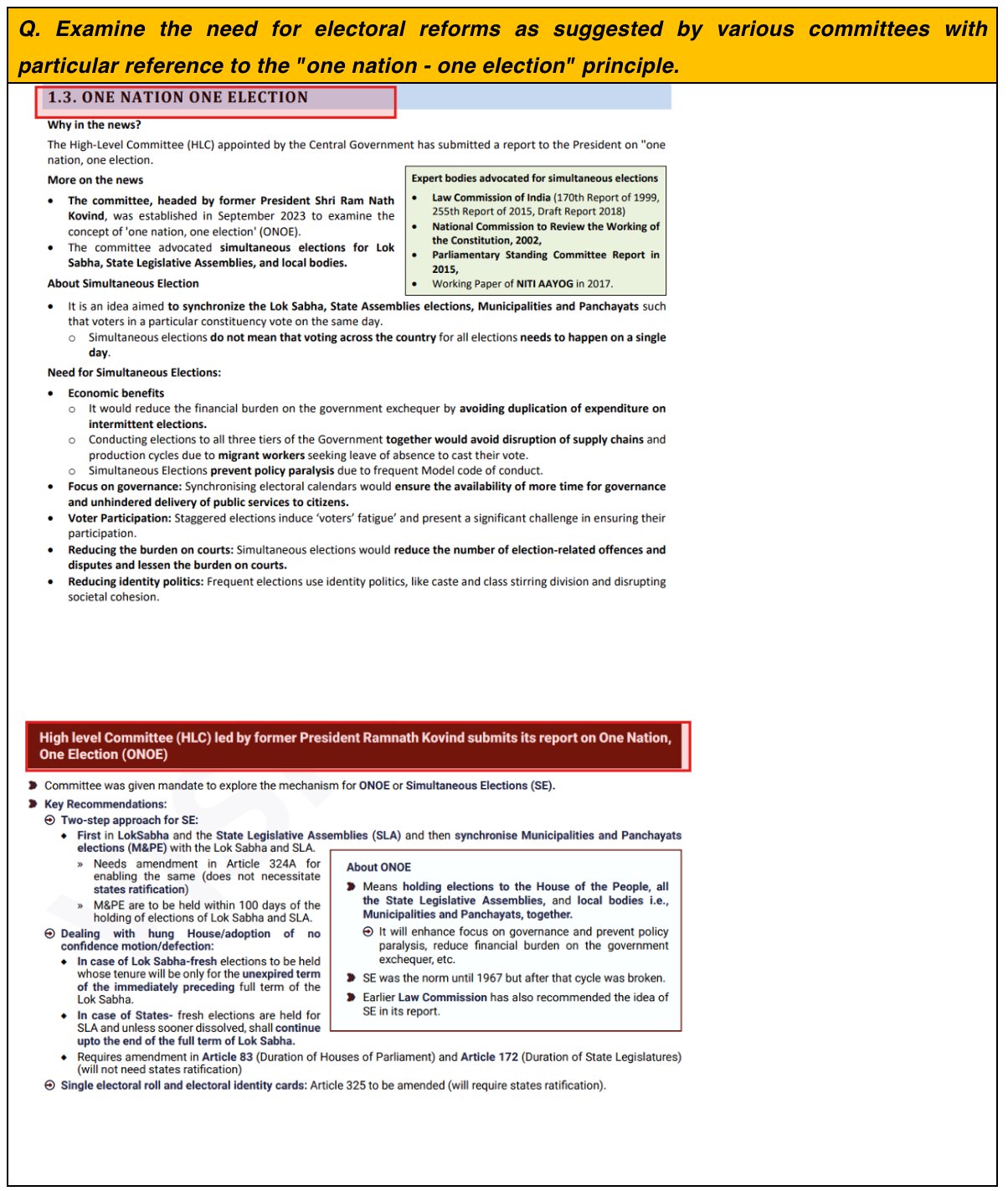 UPSC mains preparation