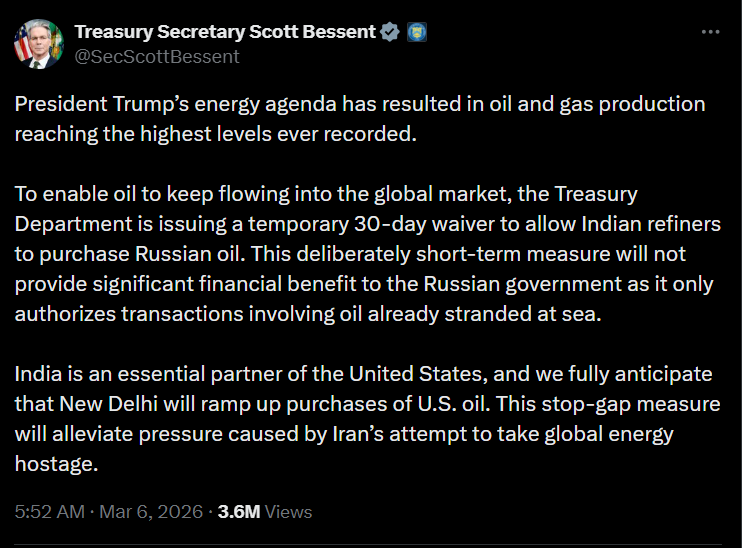 U.S. Treasury Secretary Scott Bessent