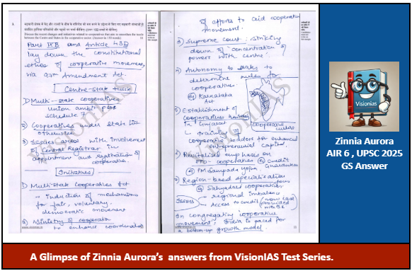 Zinnia Aurura UPSC Topper copy