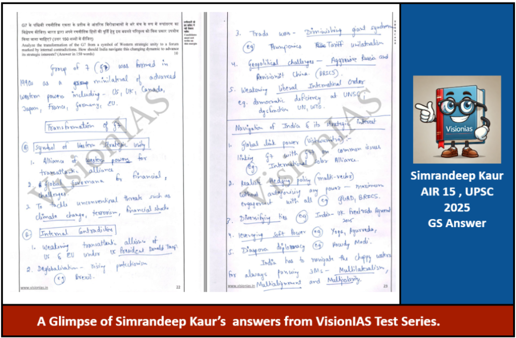 Simrandeep Kaur AIR 15