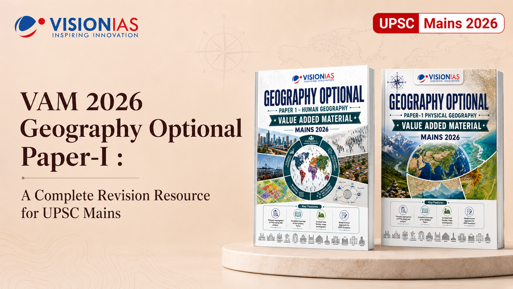 VisionIAS VAM 2026 Geography Optional Paper-I : A Complete Revision Resource for UPSC Mains