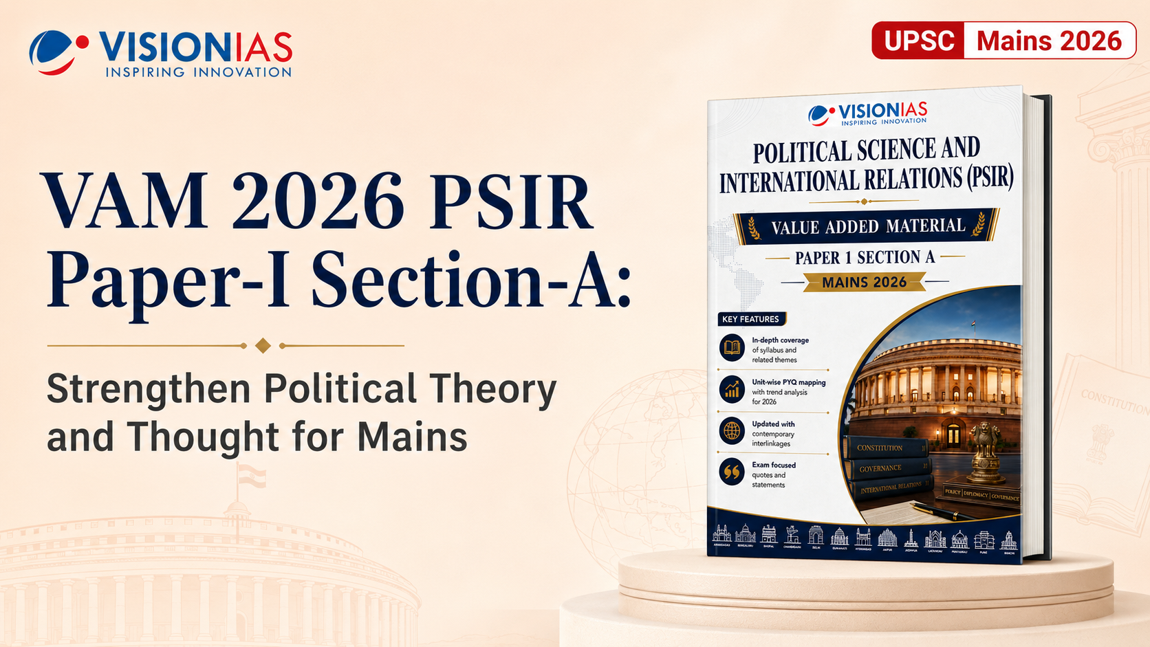 VisionIAS VAM 2026 PSIR Paper-I Section-A: Strengthen Political Theory and Thought for UPSC Mains