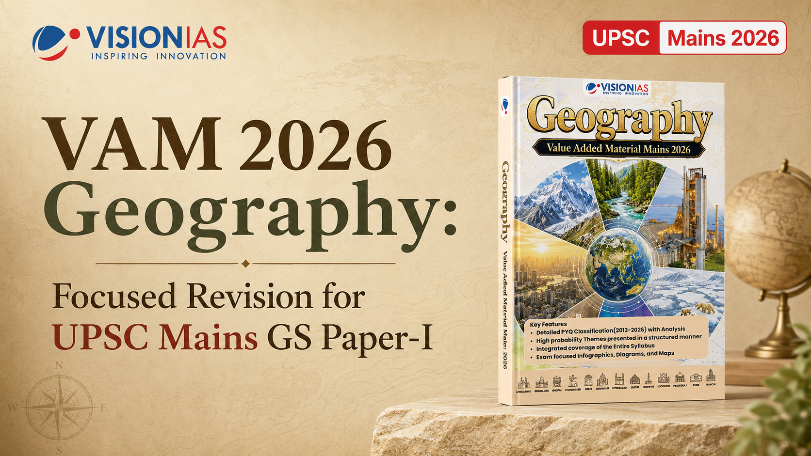 VisionIAS VAM 2026 Geography: Focused Revision for UPSC Mains GS Paper-I