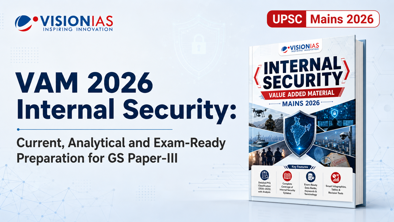 VisionIAS VAM 2026 Internal Security: Current, Analytical and Exam-Ready Preparation for GS Paper-III 